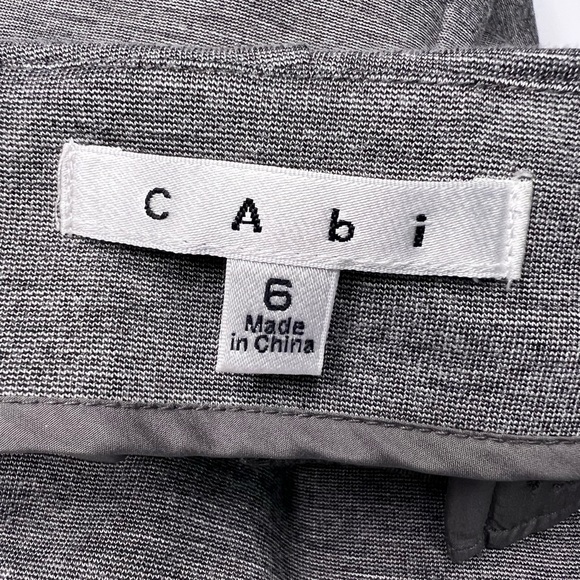 Cabi Newport Pants Stone Gray #814 Ponte Stretch Knit - size 6 - Picture 9 of 11
